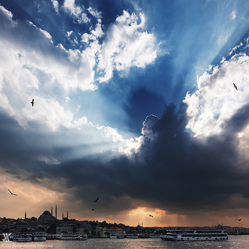 Istanbul, Golden Horn, Sunset