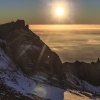 New Zealand, Ruapehu volcano, crater lake