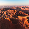 Namib aerial image sunrise