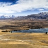 New Zealand, Southern Alps, Mount John space observatory