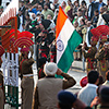 Indien, Grenzschließungszeremonie Attari/Wagah