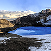 New Zealand, Ruapehu volcano, crater lake