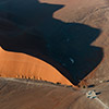 Namib aerial image sunrise