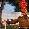 Indien, Grenzschließungszeremonie Attari/Wagah