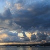 Fiji, Suva, harbour, sunset