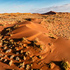 Namib aerial image sunrise