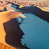 Namib aerial image sunrise