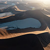 Namib aerial image sunrise