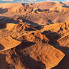 Namib aerial image sunrise