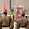 Indien, Grenzschließungszeremonie Attari/Wagah