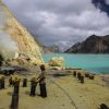 Kawah Ijen, Indonesien, Schwefelmine