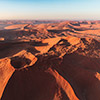 Namib aerial image sunrise