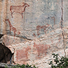 Botswana, Tsodilo Hills, rock paintings