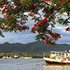 Fiji, Suva, harbour, sunset