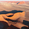 Namib aerial image sunrise