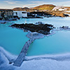 Blue Lagoon as seen from Observation Deck of Lava Restaurant