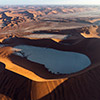 Namib aerial image sunrise