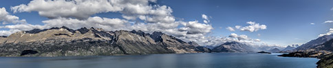 New Zealand, Southern Alps, Queenstown, Wakatipu panorama