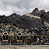 New Zealand, Ruapehu volcano, crater lake