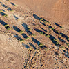 Namib aerial image sunrise