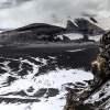 New Zealand, Ruapehu volcano, crater lake