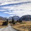 New Zealand, Southern Alps, Mount John space observatory