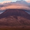 Neuseeland, Tongariro Sonnenuntergang