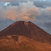 Neuseeland, Tongariro Sonnenuntergang