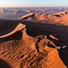 Namib aerial image sunrise