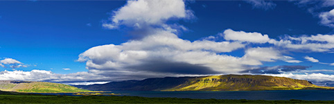 Island, Panoramafoto Westfjorde