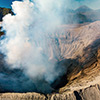 Drone Bromo volcano