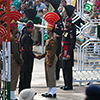 Indien, Grenzschließungszeremonie Attari/Wagah