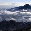 New Zealand, Ruapehu volcano, crater lake