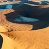 Namib aerial image sunrise