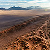 Namib aerial image sunrise