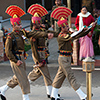 Indien, Grenzschließungszeremonie Attari/Wagah