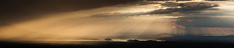 Shiveluch sunset panorama