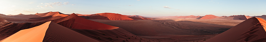 Namib sunrise panorama