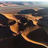 Namib aerial image sunrise