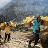 Kawah Ijen, Indonesien, Schwefelmine