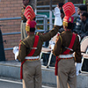 Indien, Grenzschließungszeremonie Attari/Wagah