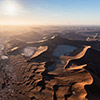 Namib aerial image sunrise