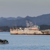 Fiji, Suva, harbour, sunset