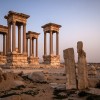 syrien, palmyra, tetrapylon