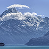 New Zealand, Southern Alps, Mount Cook, Lake Pukaki