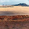 Namib aerial image sunrise