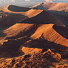 Namib aerial image sunrise