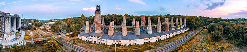 Schachtofenbatterie Panorama, Museumspark Rüdersdorf