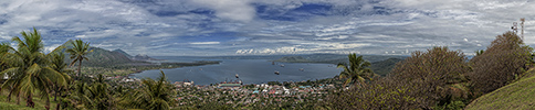 Rabaul Caldera panorama, Simpson Harbour