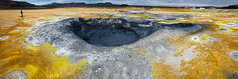 Námaskarð Schlammvulkan Panorama